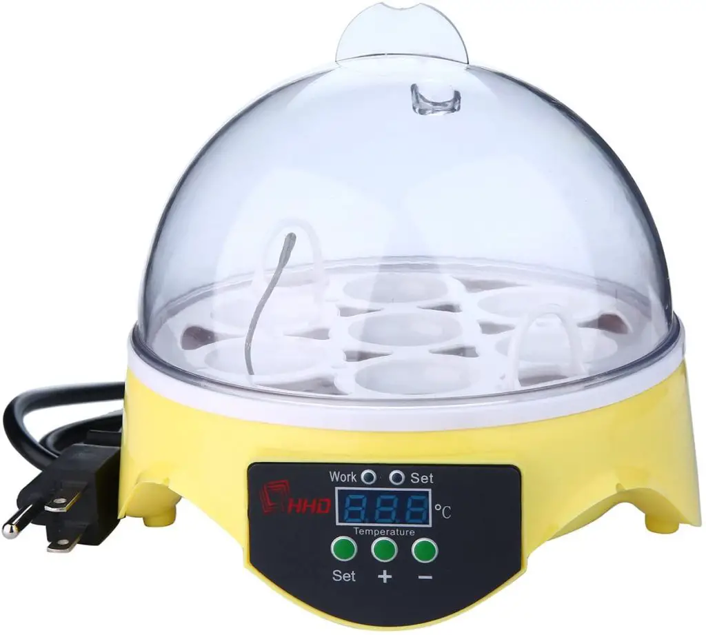 niceEshop(TM) US Plug 7 Eggs Mini Automatic Digital Temperature Control - egg incubators good for reptile