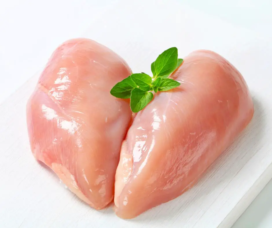 Raw chicken meat